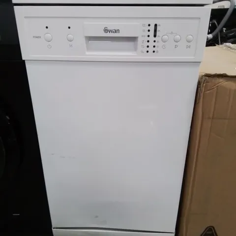 SWAN UNDER COUNTER SLIMLINE DISHWASHER IN WHITE