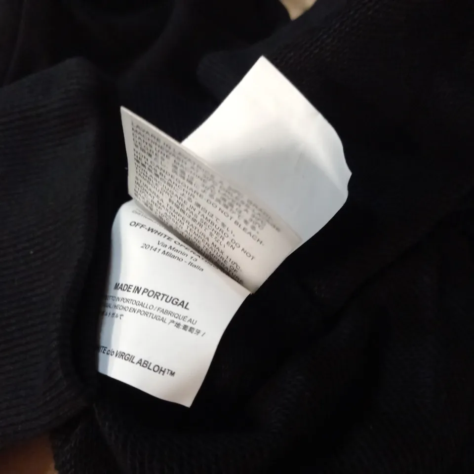 OFF WHITE BLACK HOODIE - S