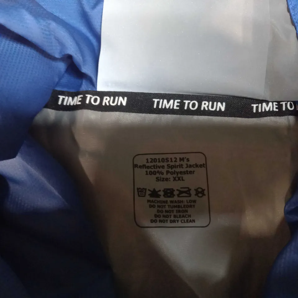 TIME TO RUN BLUE WATERPROOF MAC - SIZE XXL