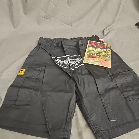 C*RT*Z COMBAT SHORTS – BLACK RIPSTOP CARGO, XL