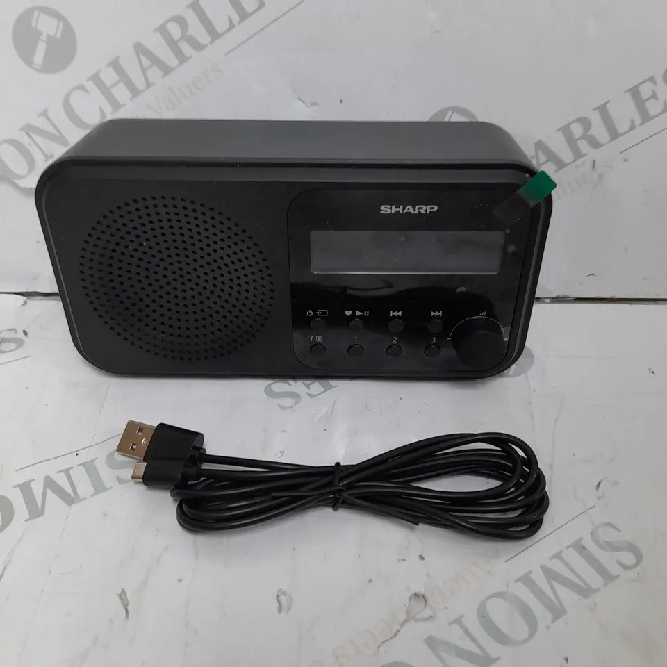 SHARP TOKYO PORTABLE DIGITAL RADIO - MIDNIGHT BLACK