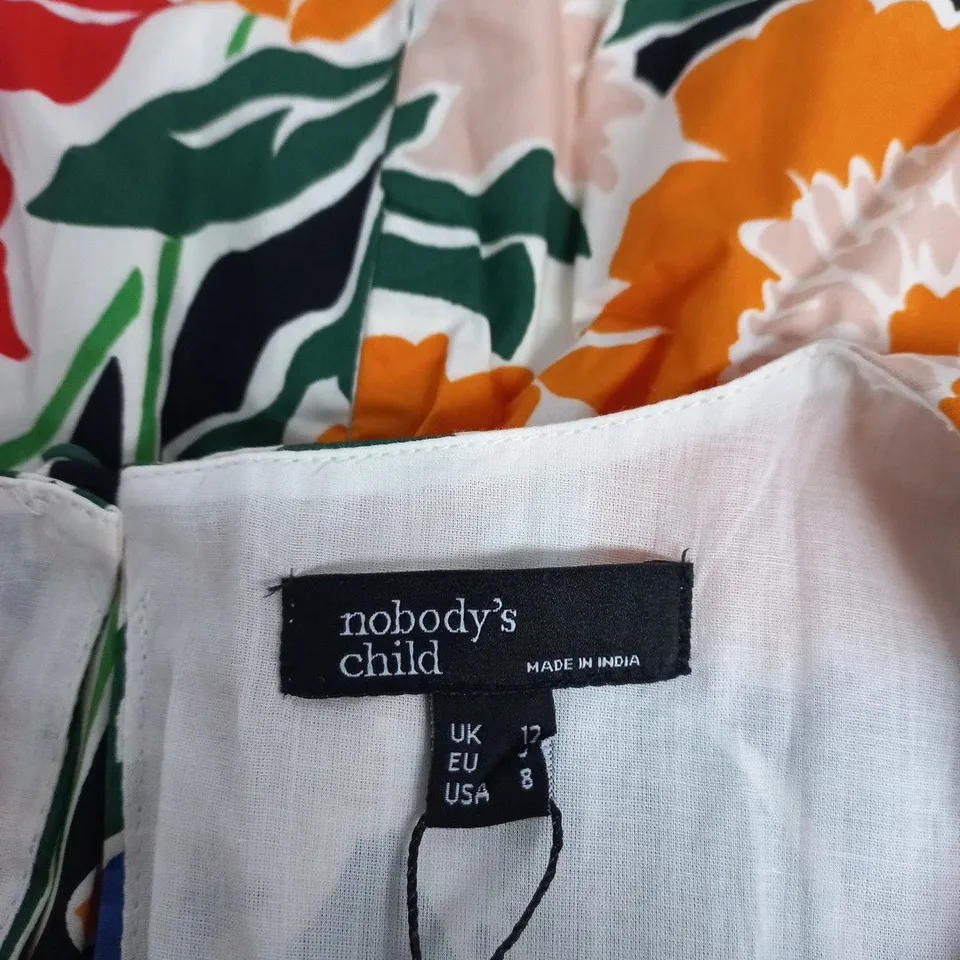 NOBODY'S CHILD FAYE FLORAL VICKY MINI DRESS – UK 12