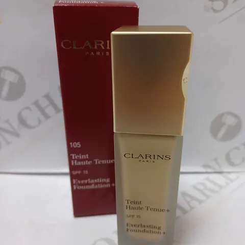 CLARINS EVERLASTING FOUNDATION+ SPF15 30ML - #105 NUDE 
