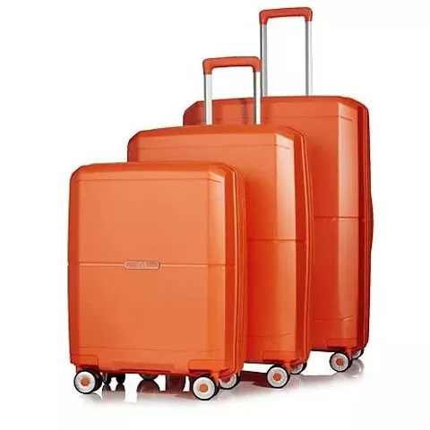 ROCK LUGGAGE SOHO 3 PIECE SUITCASE SET ORANGE