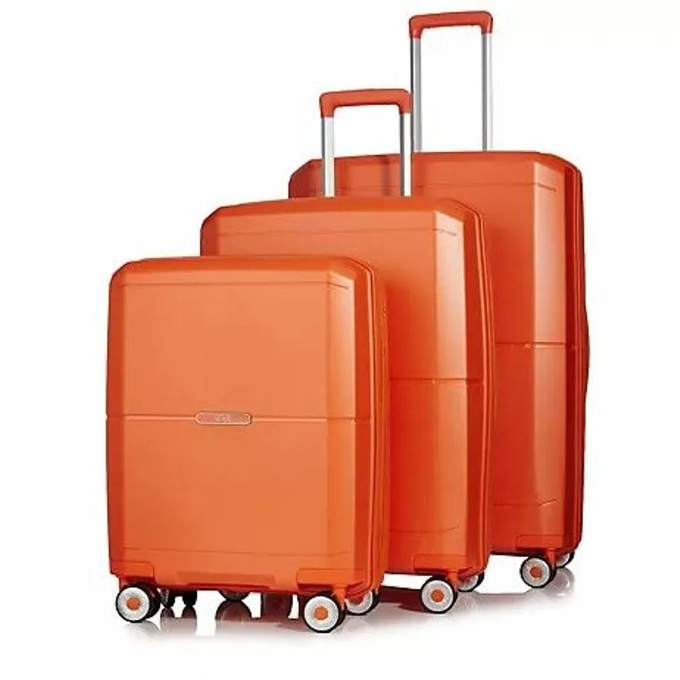 ROCK LUGGAGE SOHO 3 PIECE SUITCASE SET ORANGE