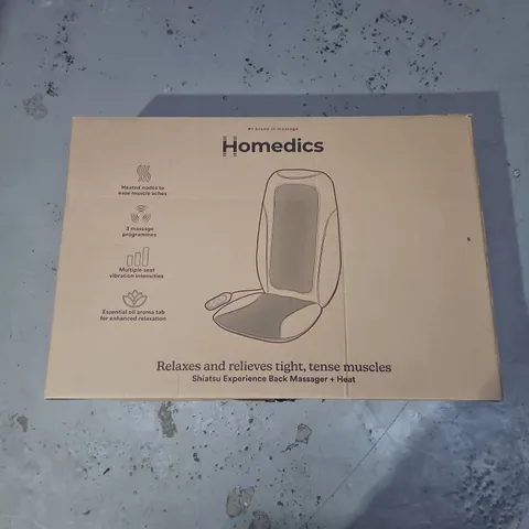 BOXED HOMEDICS SHIATSU EXPERIENCE BACK MASSAGER AND HEAT SBM-65H-GB
