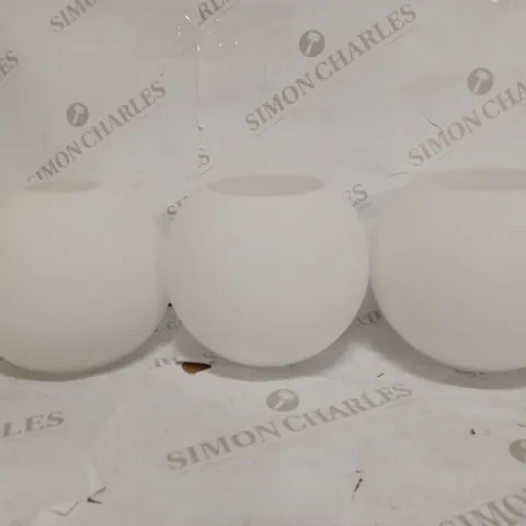 SET OF 3 LIGHT BULB SHIELDS