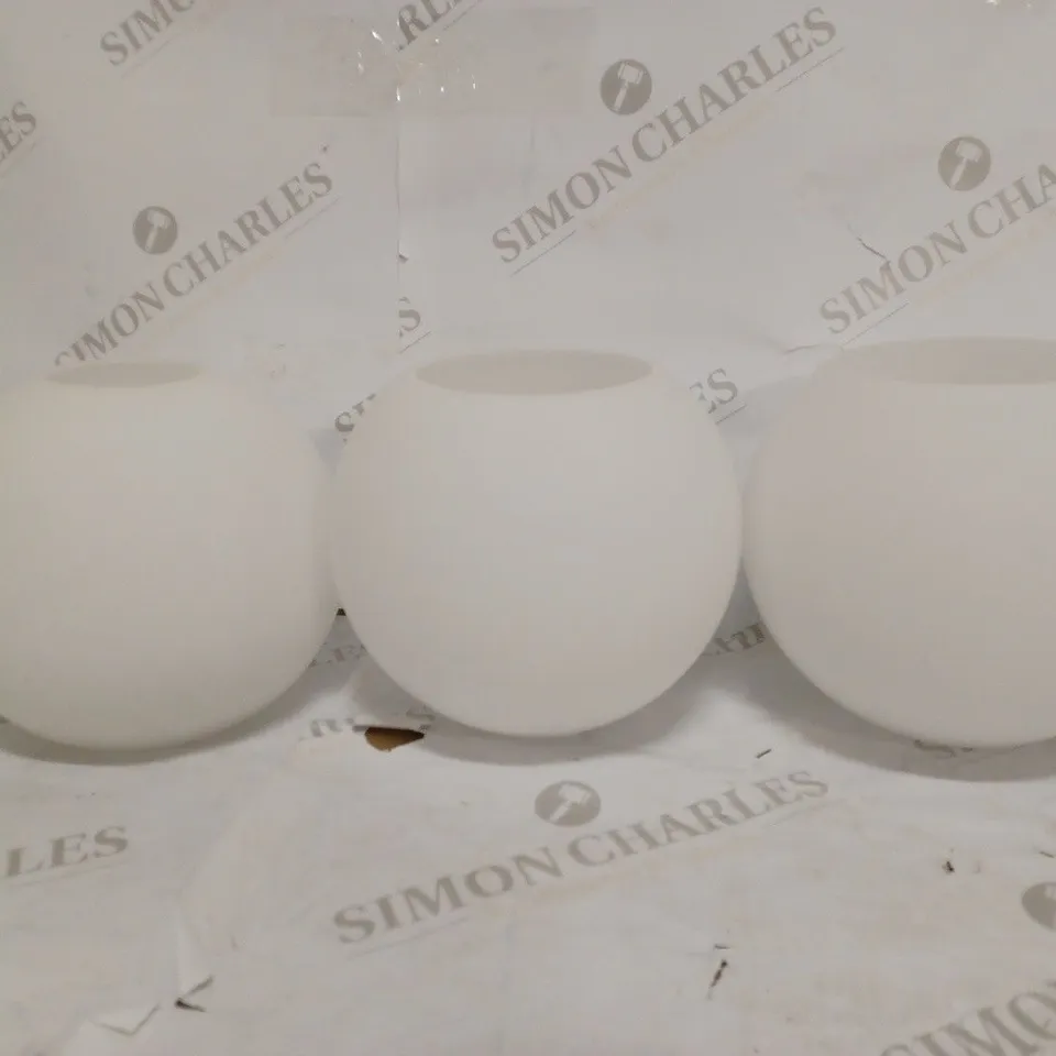 SET OF 3 LIGHT BULB SHIELDS 