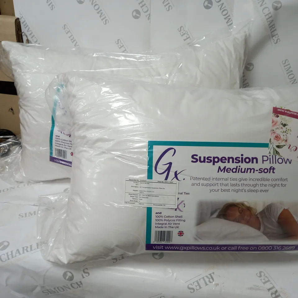 PAIR OF GX 2ND GENERATION SUSPENSION PILLOW - MEDIUM SOFT