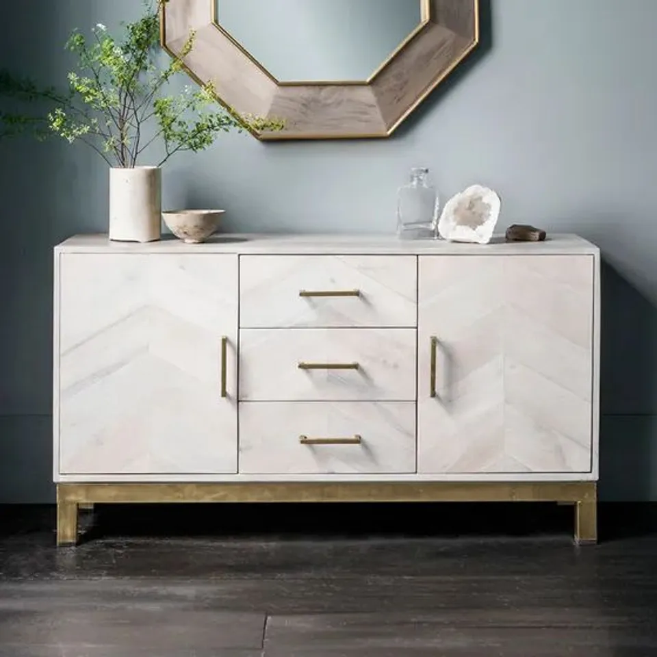 BOXED CHEVRON SIDEBOARD