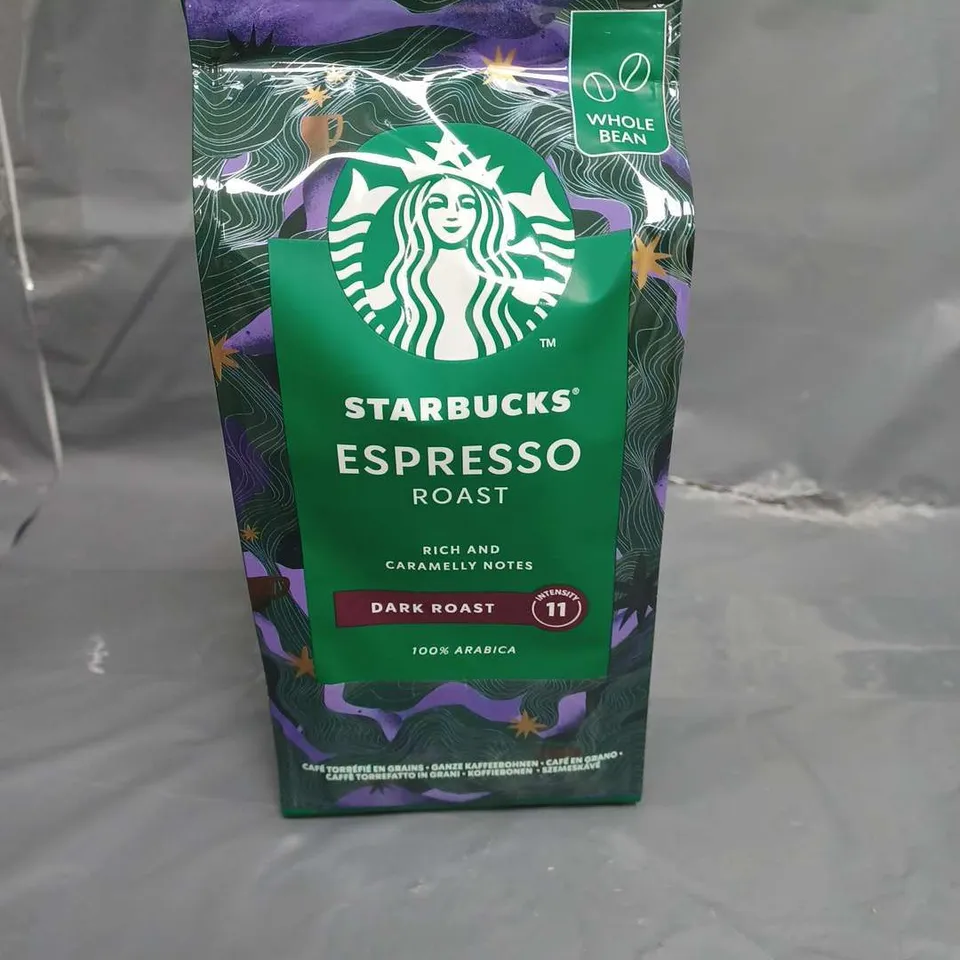 LOT OF 6 STARBUCKS ESPRESSO ROAST COFFEE BEANS