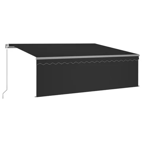 BOXED DAKOTA FIELDS 400cm W x 300cm D FABRIC COVER RETRACTABLE PATIO AWNING - GREY (1 BOX)