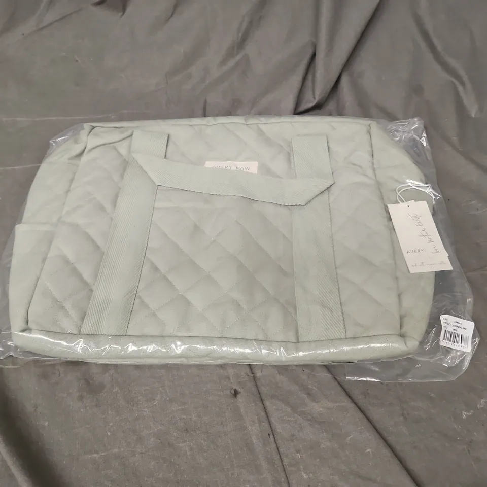 AVERY ROW BABY CHANGING BAG IN SAGE