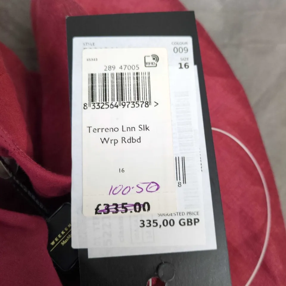 TERRENO LINEN SILK WRAP DRESS – WOMEN'S, UK 16