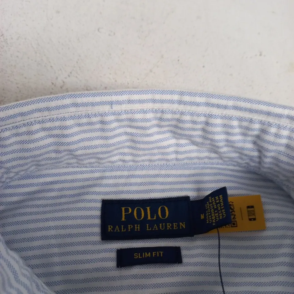 POLO RALPH LAUREN SLIM FIT STRIPED SHIRT – MEN’S SIZE M