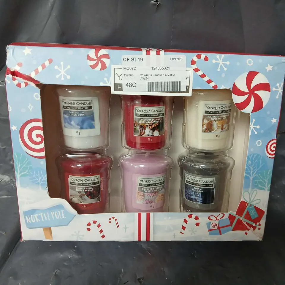 YANKEE CANDLE HOME INSPIRATION 6 PIECE SCENTED VOTIVE GIFT SET