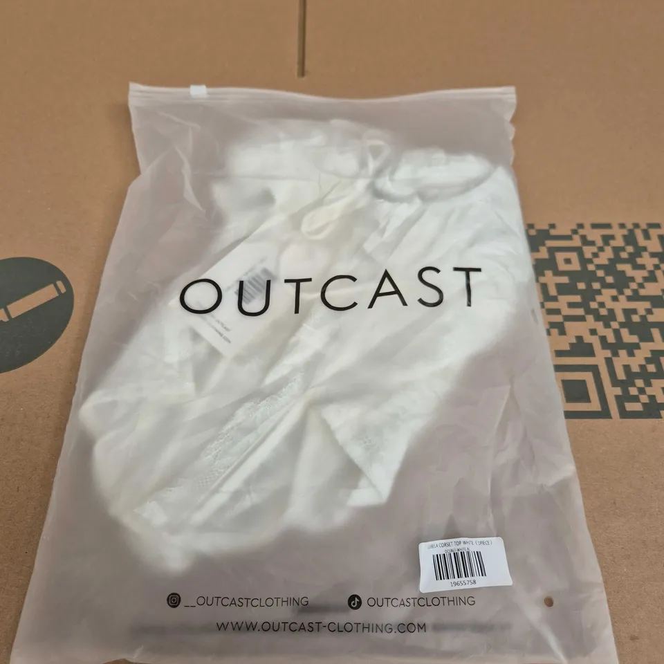 OUTCAST LUBELA CORSET TOP – WHITE - XL