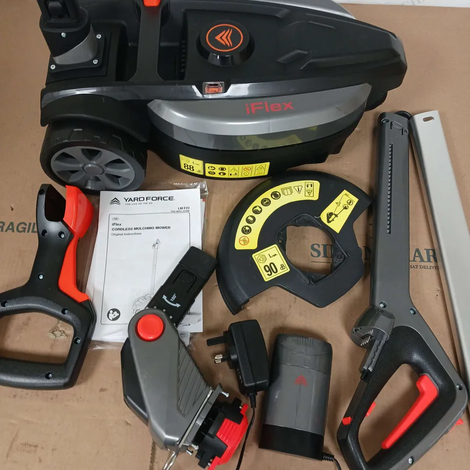 YARDFORCE IFLEX CORDLESS MOWER AND TRIMMER SET