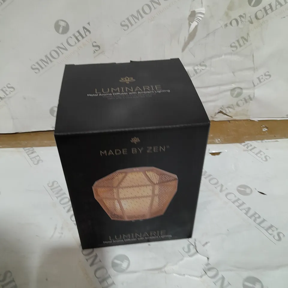 MADE BY ZEN LUMINAIRE AROMA DIFFUSER WITH AMBIENT LIGHTING AND AROMATIC OILS