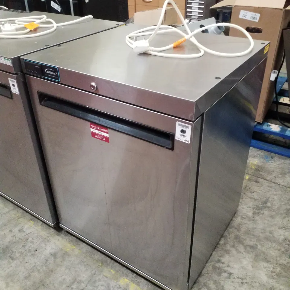 WILLIAMS LA135SA AMBER UNDERCOUNTER FREEZER - 135LTR