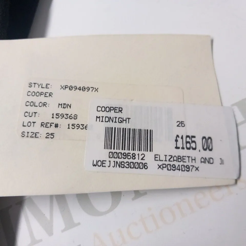 TEXTILE ELIZABETH AND JAMES COOPER MIDNIGHT JEANS SIZE 25