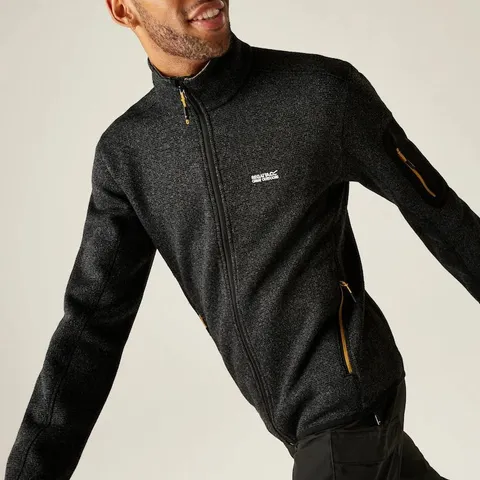 BRAND NEW REGATTA MENS NEWHILL FULL ZIP FLEECE BLACK SIZE M