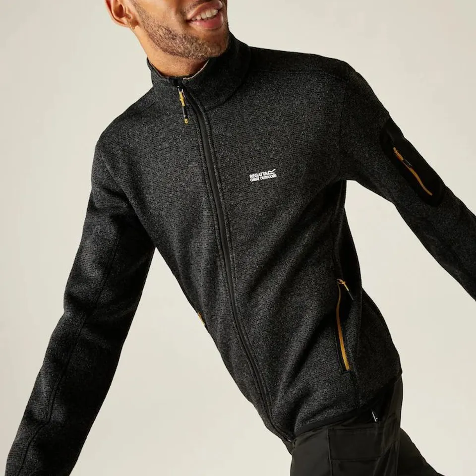 BRAND NEW REGATTA MENS NEWHILL FULL ZIP FLEECE BLACK SIZE M