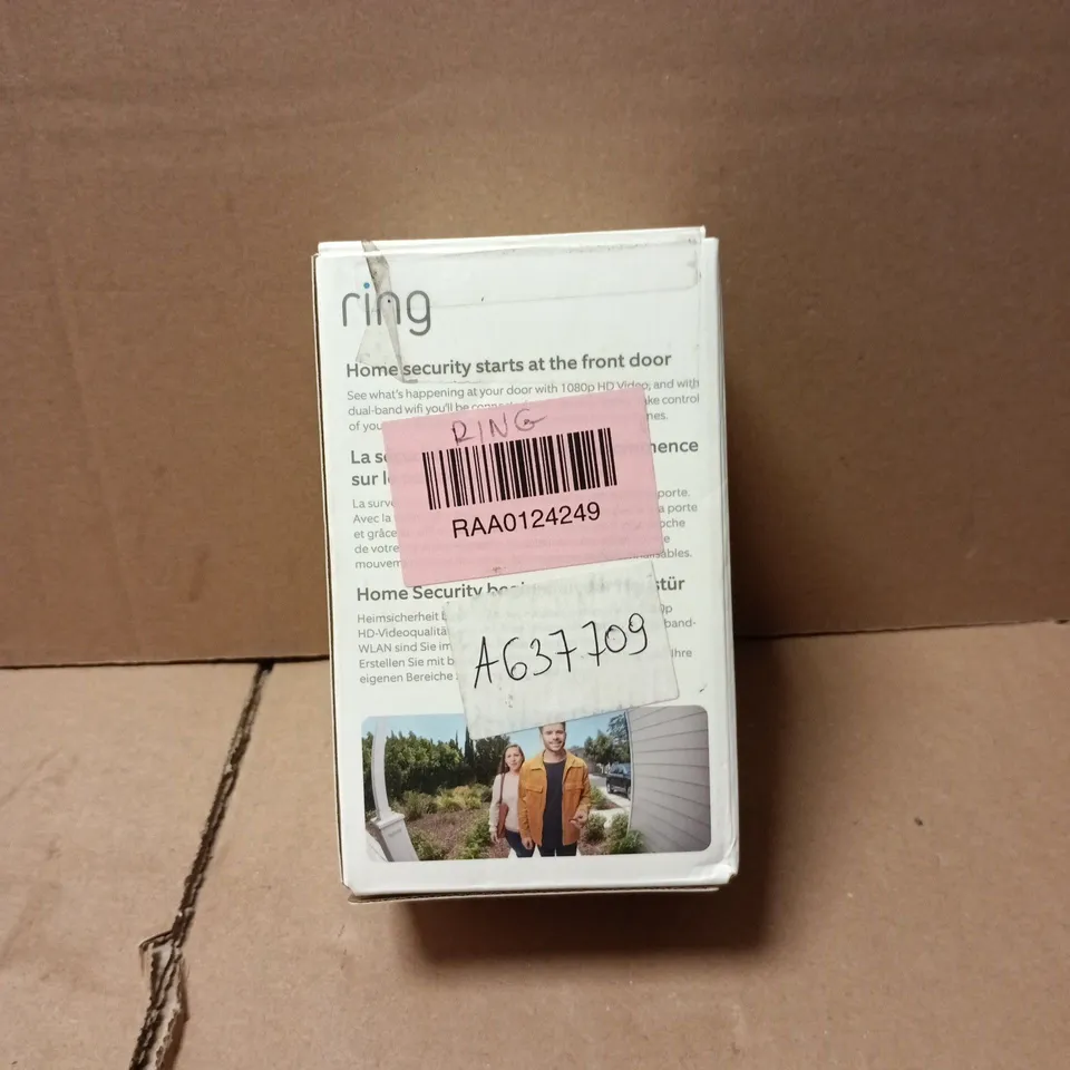 RING DOORBELL 3 - HD VIDEO DOORBELL WITH RECHARGEABLE BATTERY (BOXED)