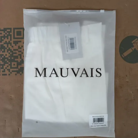 BAGGED MAUVAIS ASTER SHORTS IN WHITE SIZE W34