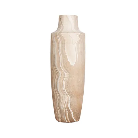 BOXED DEIMY HANDMADE CERAMIC FLOOR VASE (1 BOX)