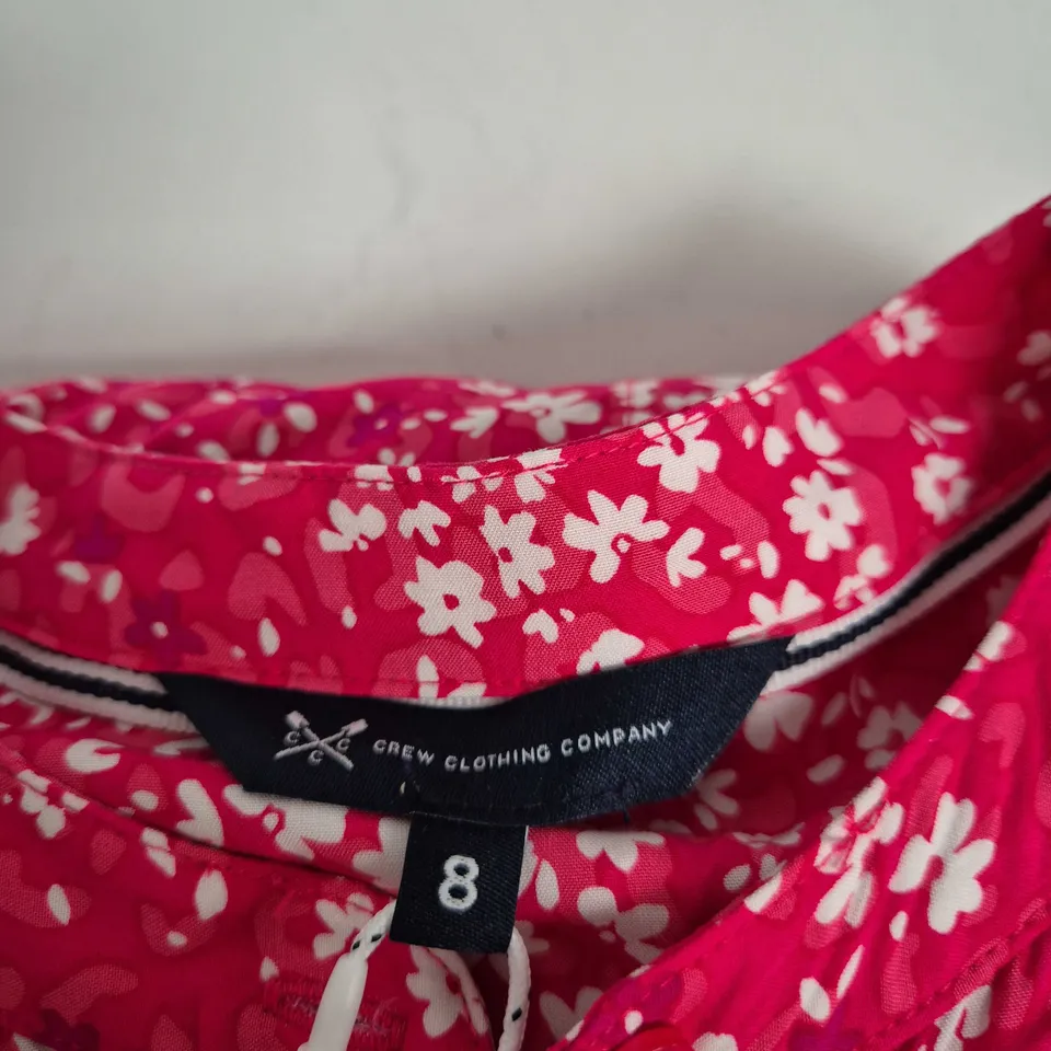 CREW CLOTING COMPANY DITSY FLOR SAVANNAH DRESS – UK 8 – PINK FLORAL