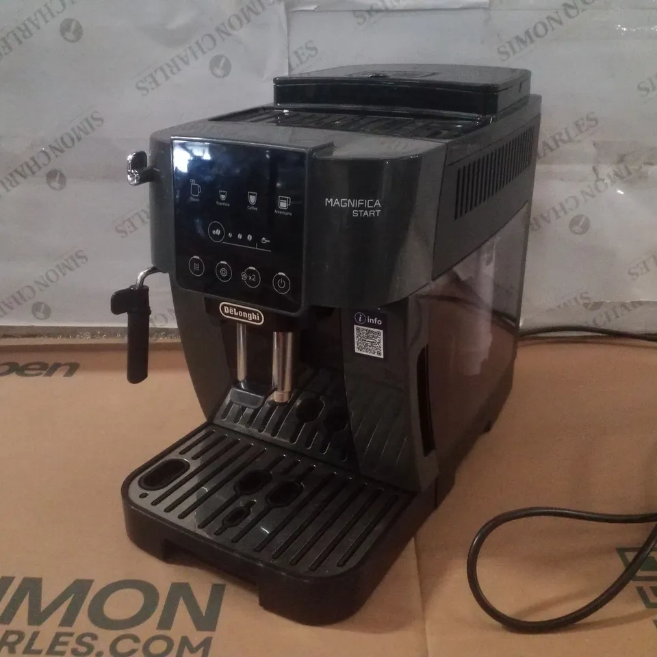BOXED DĒLONGHI ECAM220.22.GB MAGNIFICA START AUTOMATIC COFFEE MACHINE - GREY / BLACK