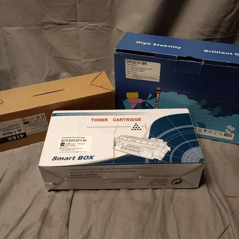 BOX OF APPROXIMATELY 10 ASSORTED TONER AND PRINTER PRODUCTS