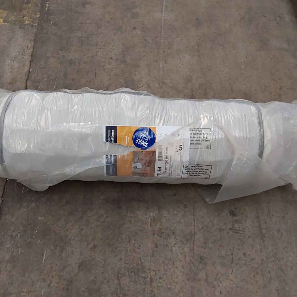 QUALITY BAGGED ROLLED SILENTNIGHT 90CM ROLLED FLAT TOP KIDS BUNK MEMORY FOAM MATTRESS