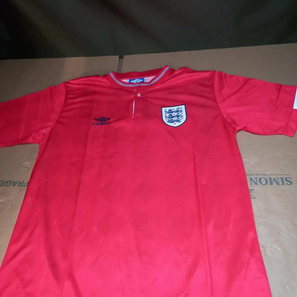 ENGLAND FC RETRO JERSEY SIZE UNSPECIFIED