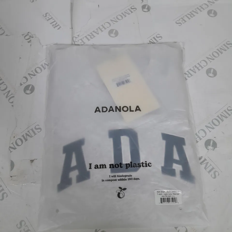 BAGGED ADANOLA SHORT SLEEVE OVERSIZED T-SHIRT SIZE L