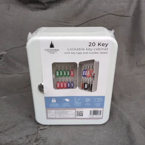 CATHEDRAL PRODUCTS 20 KEY LOCKABLE CABINET IN WHITE