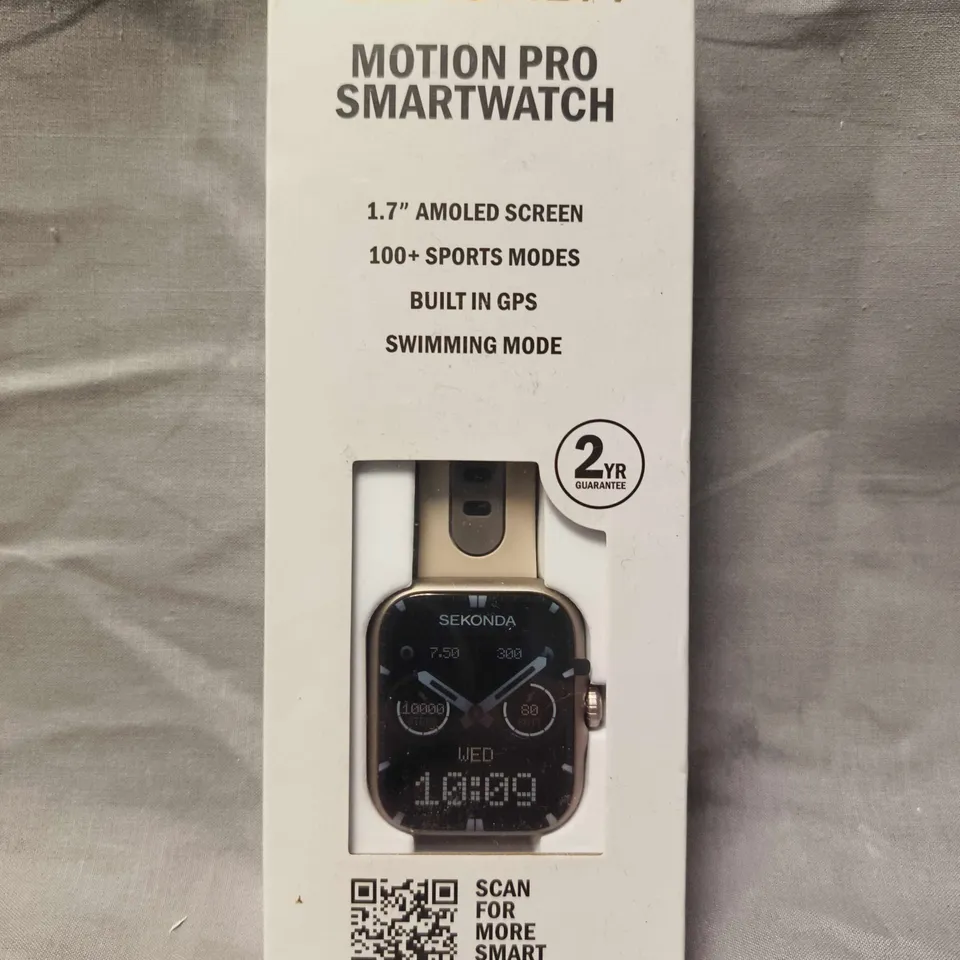 SEALED SEKONDA MOTION PRO SMARTWATCH – BOXED