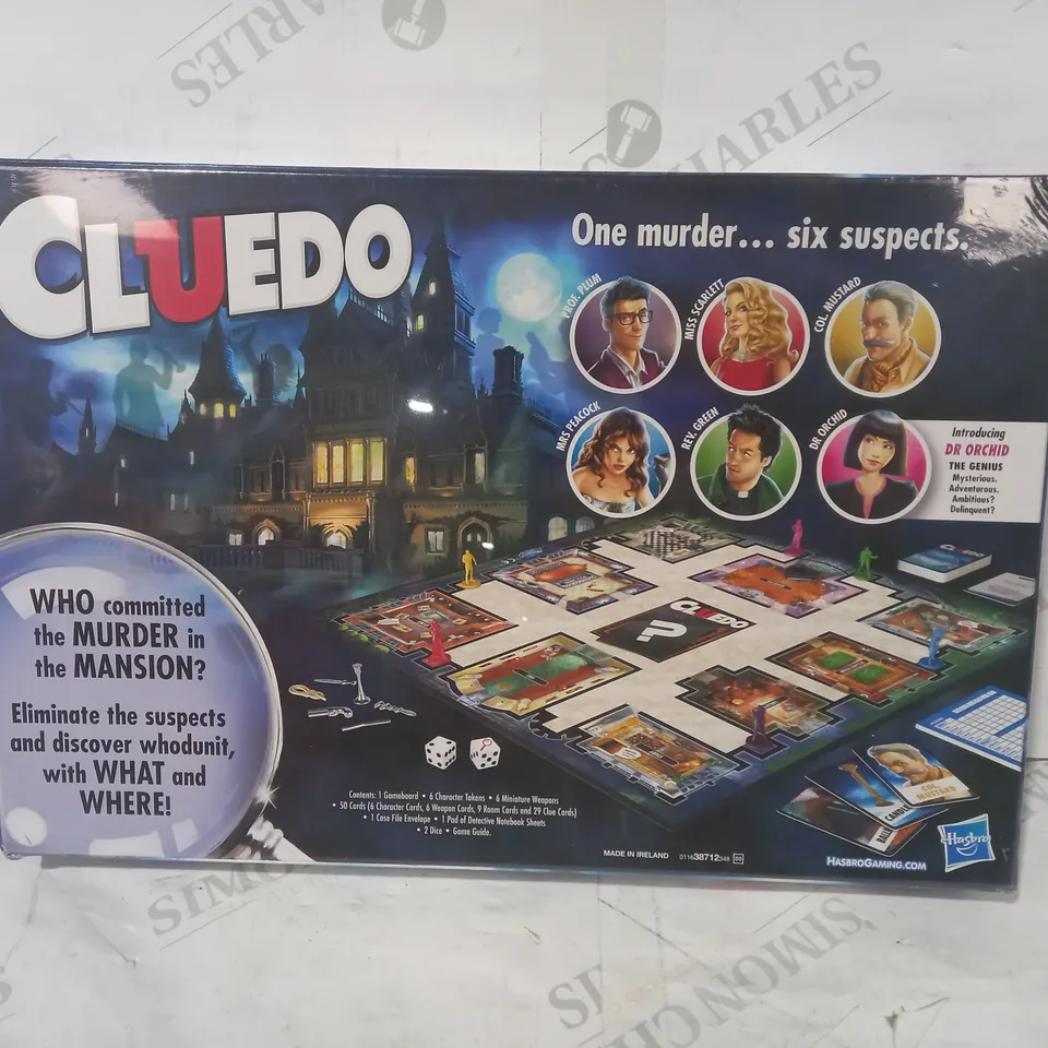 HASBRO GAMING CLUEDO THE CLASSIC MYSTER BOARD GAME