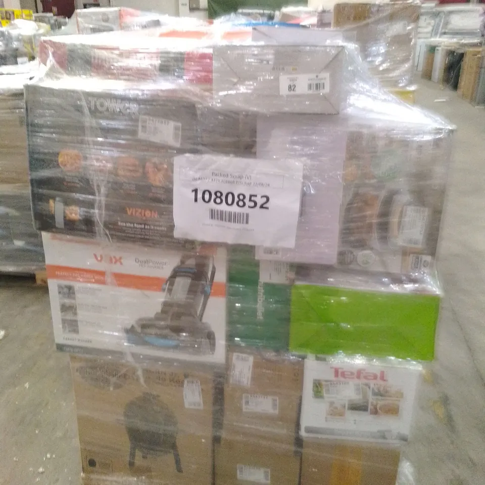 PALLET OF APPROXIMATELY 31 UNPROCESSED RAW RETURN HOUSEHOLD AND ELECTRICAL GOODS TO INCLUDE;