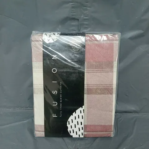 FUSION FULLY LINED EYELET CURTAINS 66 X 54"