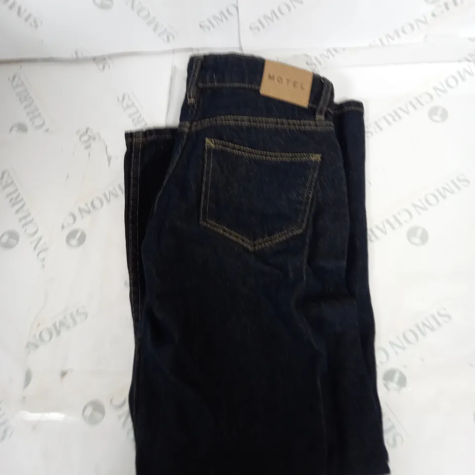 MOTEL DRK BLUE DENIM JEANS SIZE W24 L32