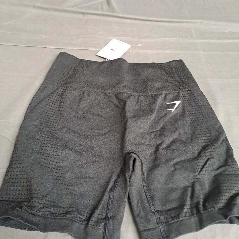 GYMSHARK BLACK SHORTS SIZE M 