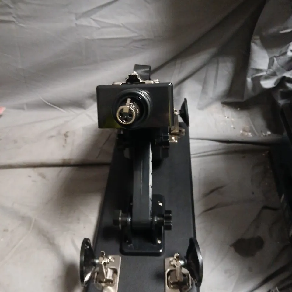 BLACK SEX MACHINE WITH SUCTION CUPS AND 6 ASSORTED DILDO ATTACHMENTS 