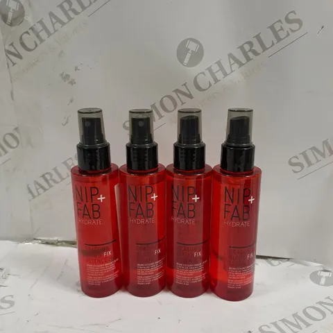 SET OF 4 NIP+FAB HYDRATE DRAGONS BLOOD MIST