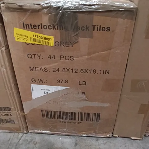 BOXED INTELOCKING DECK TILES - GREY