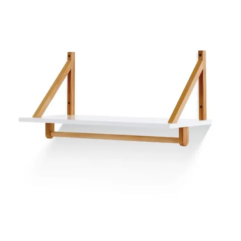 BOXED OBABY MAYA SHELF - WHITE WITH NATURAL (1 BOX)