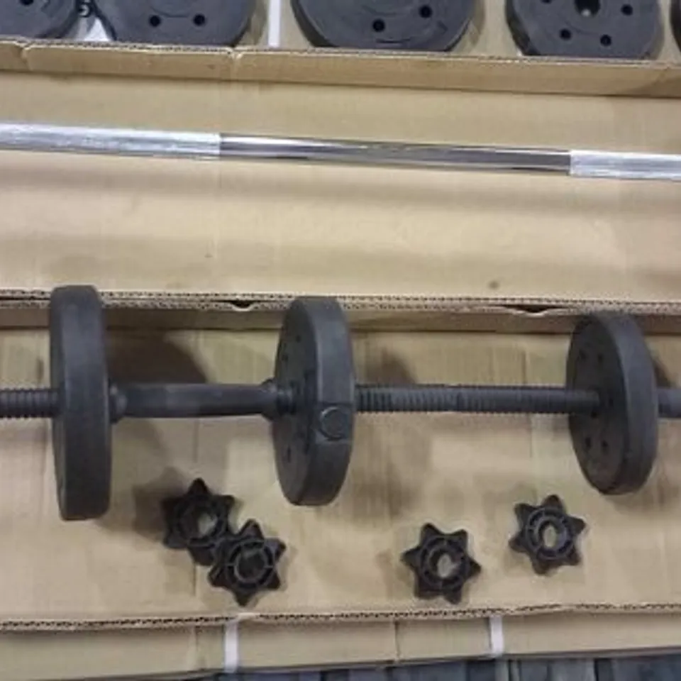 PALLET OF APPROXIMATELY FOUR BRAND NEW BOXED ACTIVE BARBELL SETS 