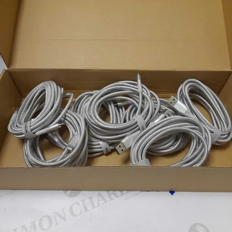 AMAZONBASICS DOUBLE NYLON BRAIDED USB A CABLE WITH LIGHTNING CONNECTOR