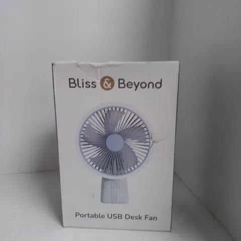 BLISS & BEYOND PORTABLE USB DESK FAN